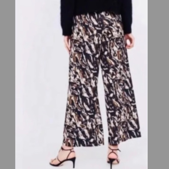 Zara Wide Leg Palazzo Pants Small - Picture 3 of 9